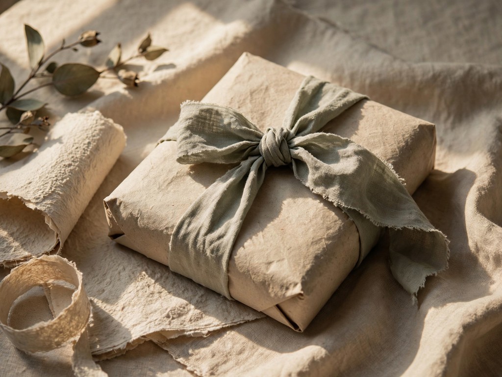 Loosely tied fabric bow